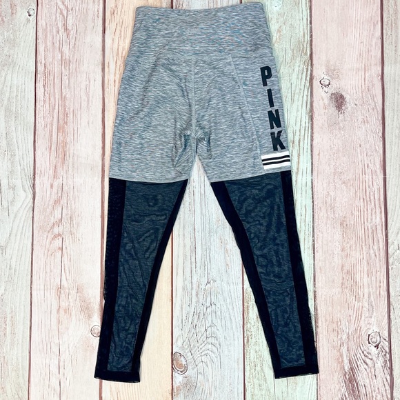 PINK Victoria's Secret Pants - 3/$20* VS Pink Sheer Mesh Black Ultimate Leggings Sz S